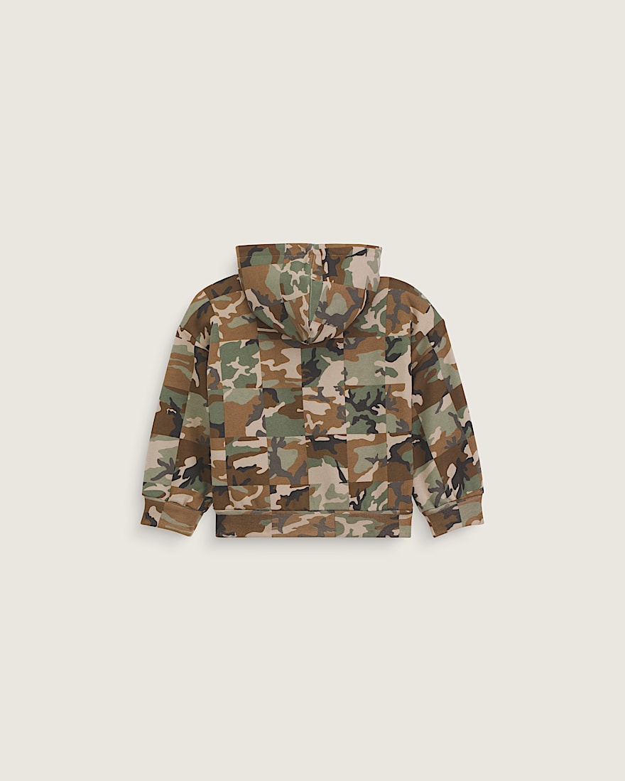 Checker Camo Full Zip Hoodie VANS Camo Green Aluminum Grey ALT1
