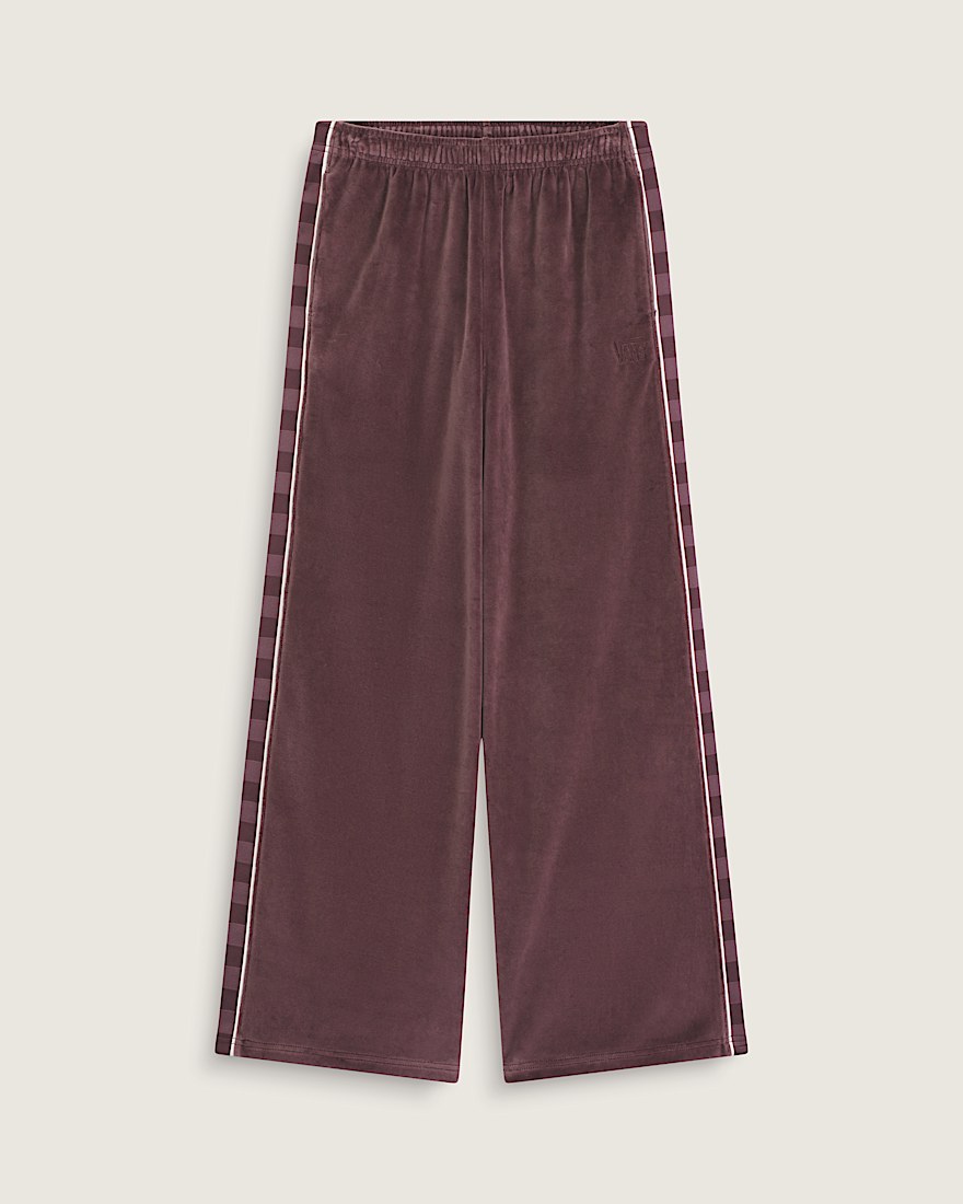 Nikita Velour Track Pants VANS Port Brown ALT1