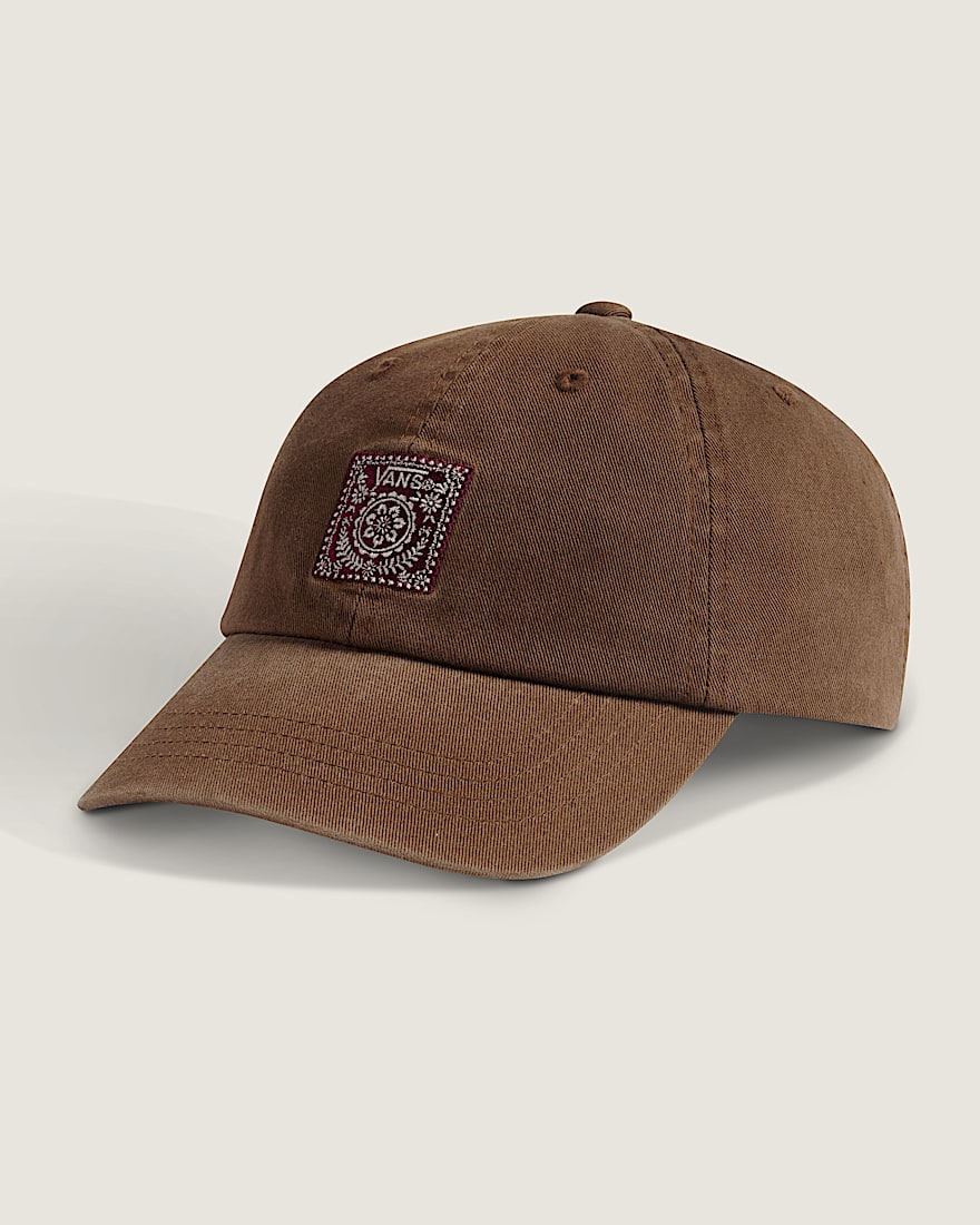 Papel Picado Curved Bill Jockey Hat VANS Deer Brown HERO