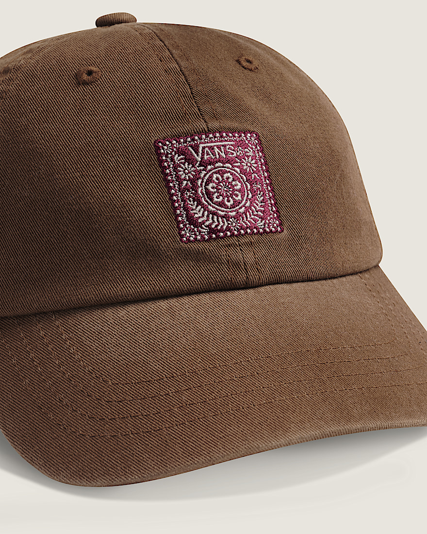 Papel Picado Curved Bill Jockey Hat VANS Deer Brown ALT1