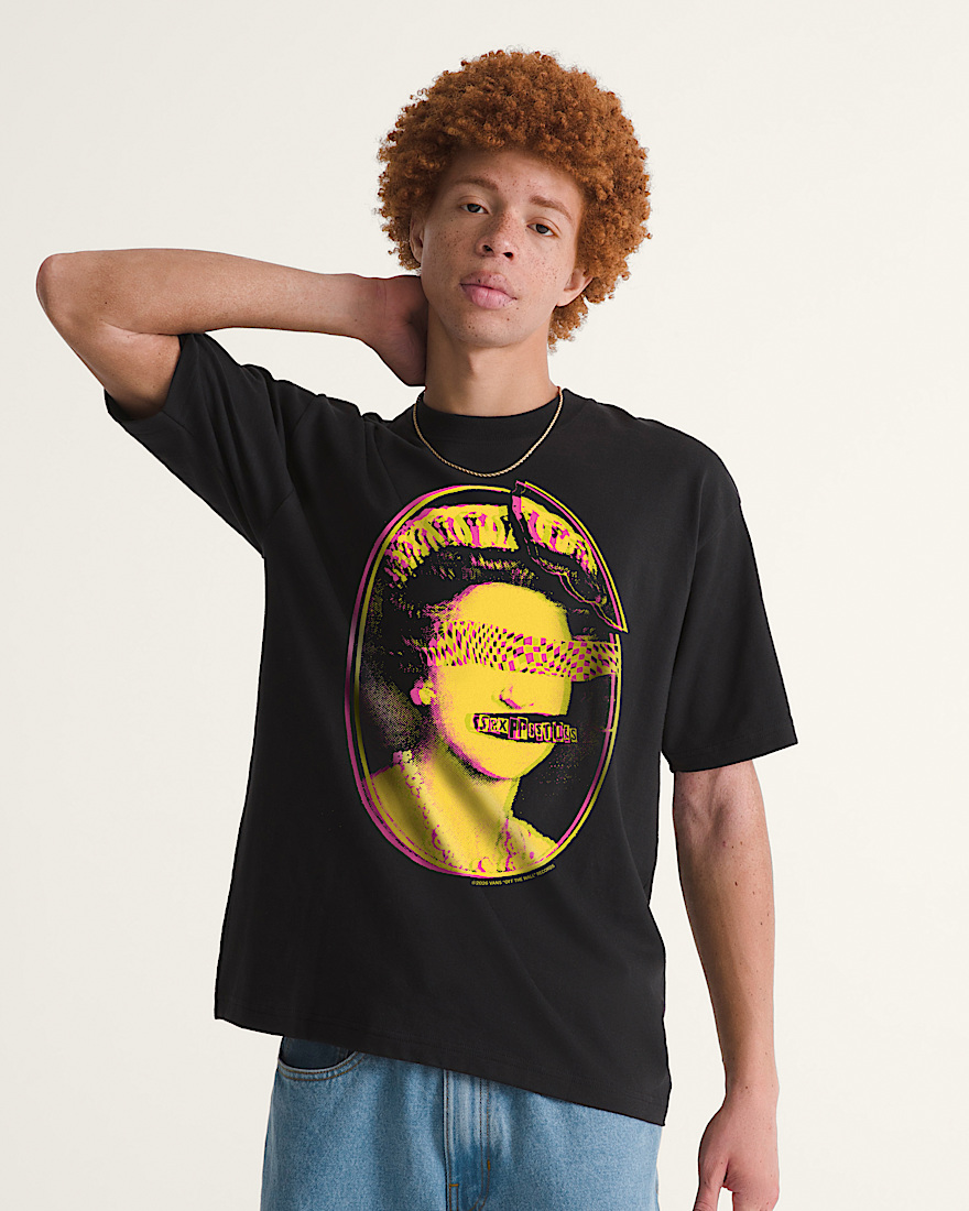 Sex Pistols Pretty Vacant TShirt VANS Black ALT1