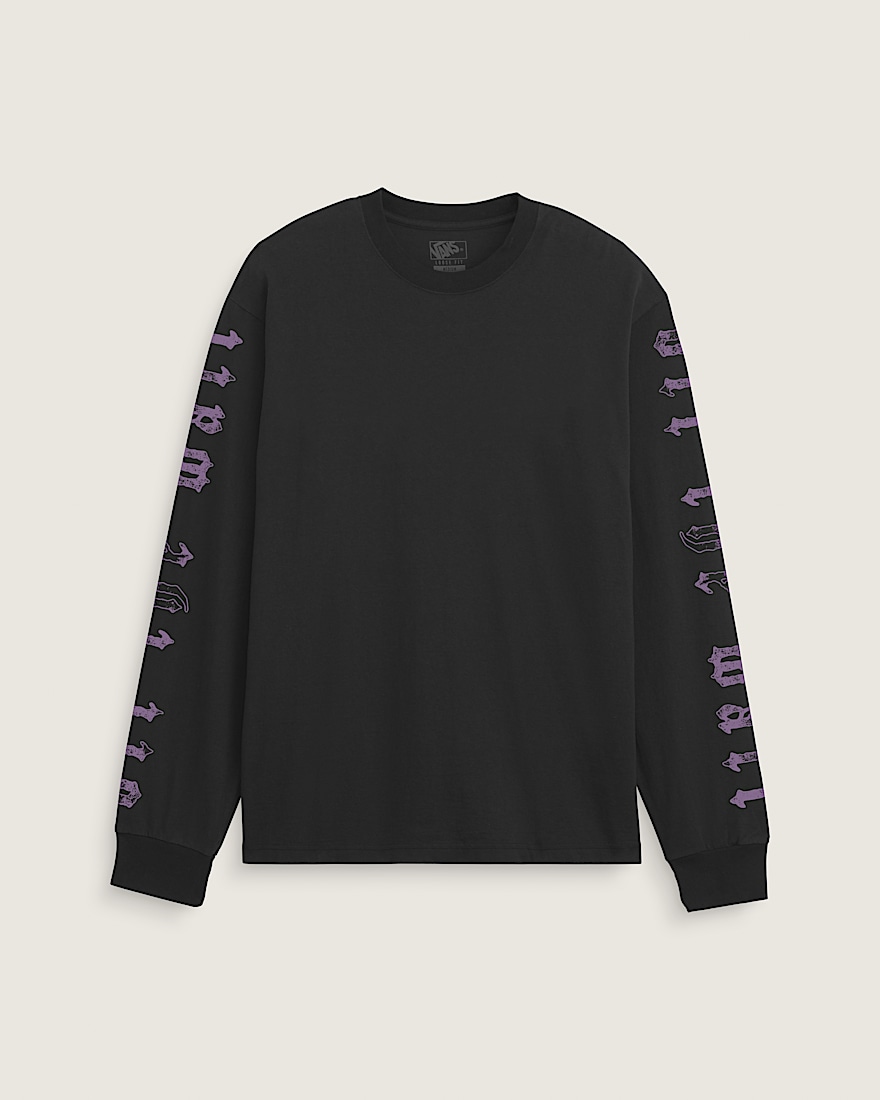 Webbed Reaper Long Sleeve Tshirt VANS GlowintheDark White ALT2