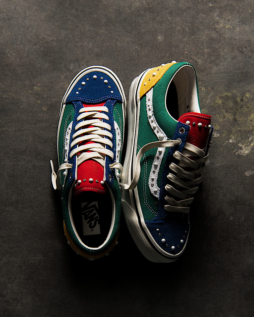 Premium Old Skool 36 Shoe VANS Pearlized Yacht Club Green Multi ALT5