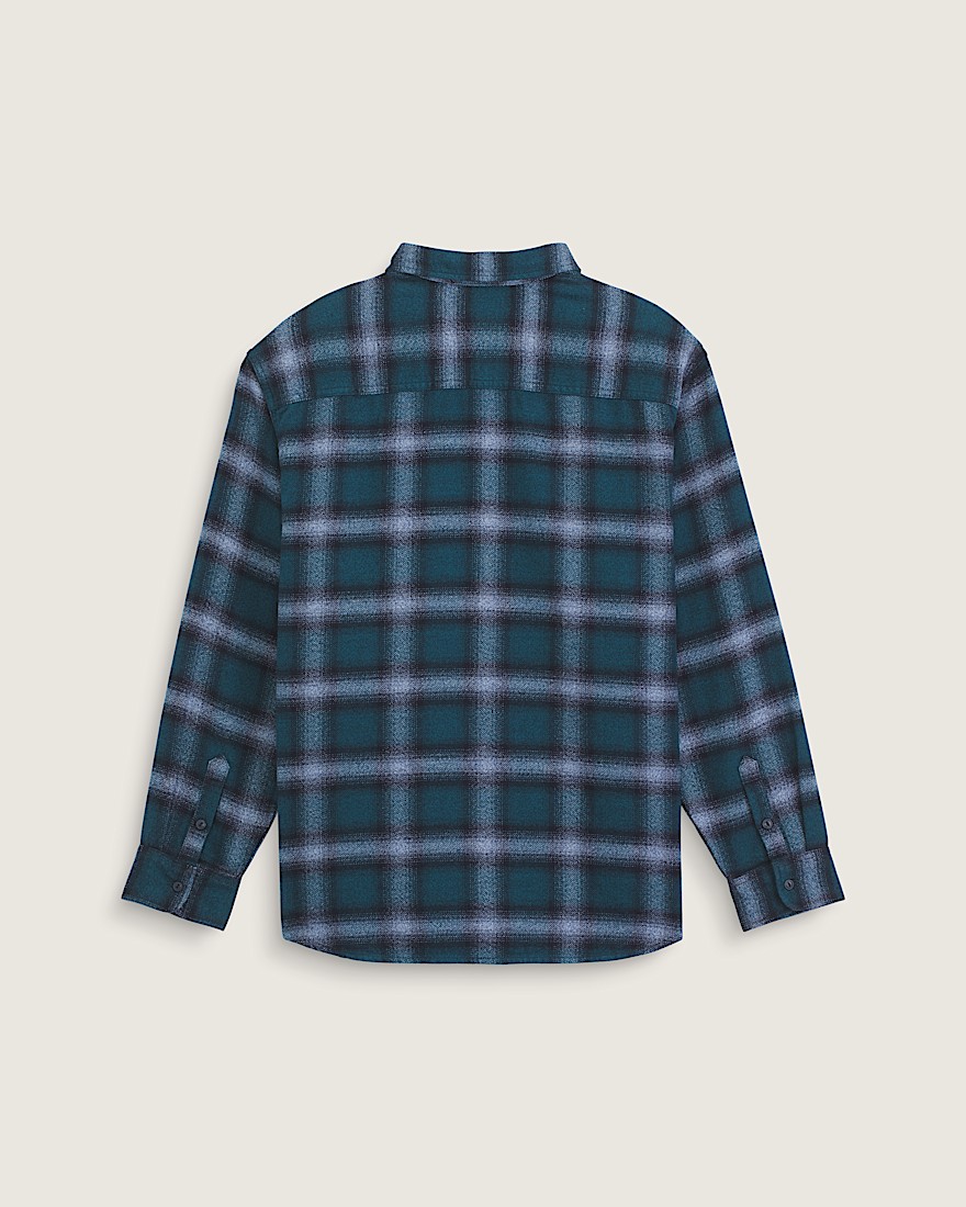 Lawson Plaid Flannel Shirt VANS Ocean Teal Blue ALT1