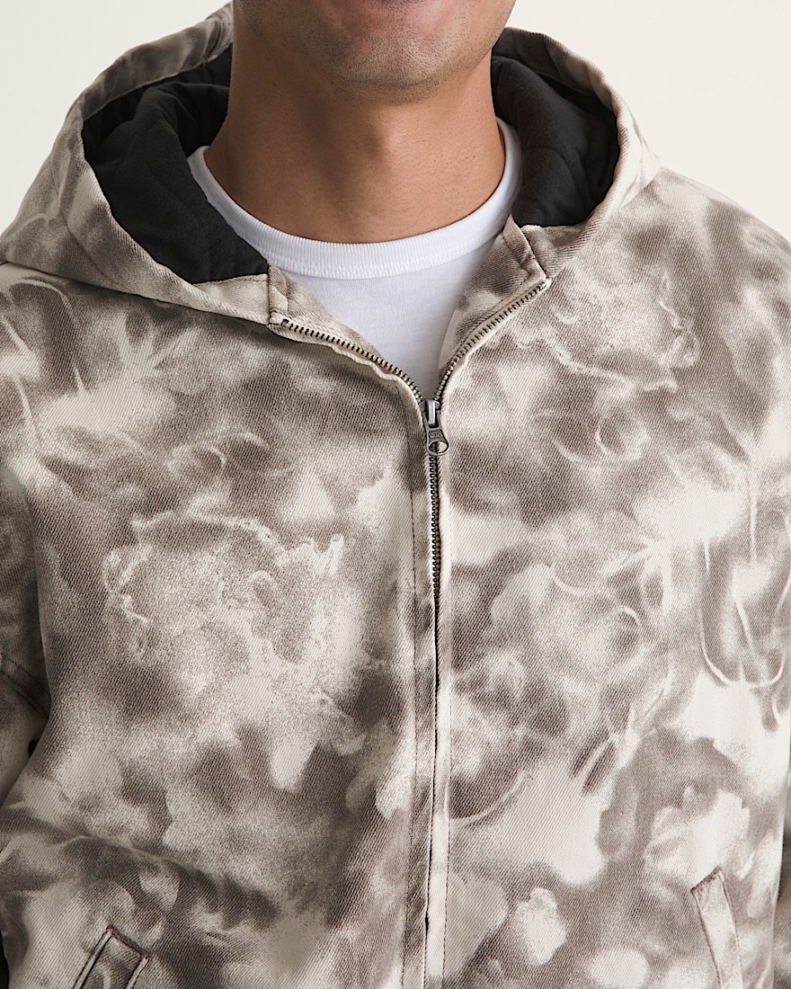 Rez Cropped Denim Jacket VANS Turtledove White Walnut Brown ALT5