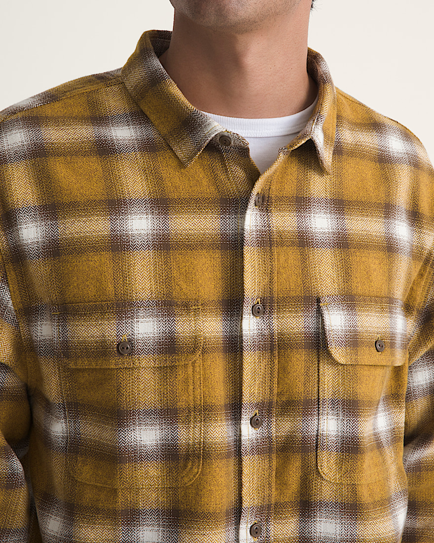 Lawson Plaid Flannel Shirt VANS Fuel Yellow ALT4