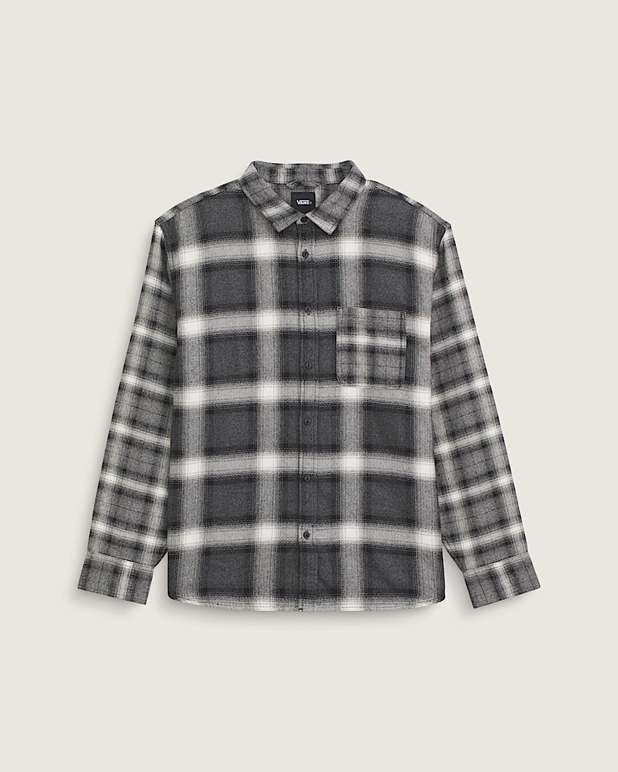 Lawson Mixed Plaid Flannel Shirt VANS Charcoal Grey HERO