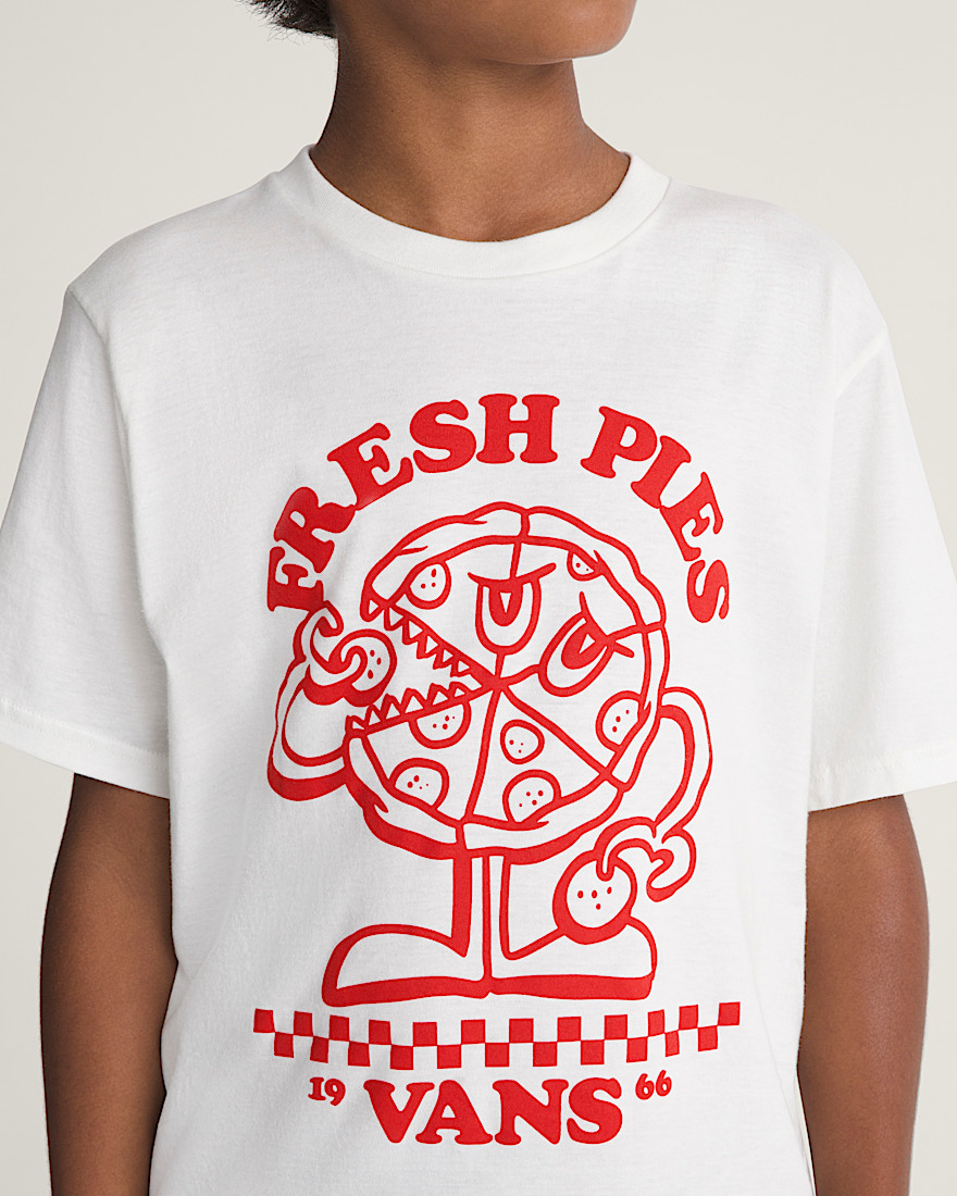 Kids Fresh Pies Short Sleeve Tee VANS Marshmallow White ALT4
