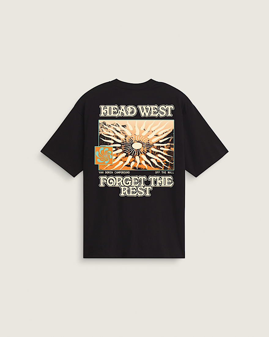 Head West Forget The Rest Short Sleeve Tee VANS Black HERO