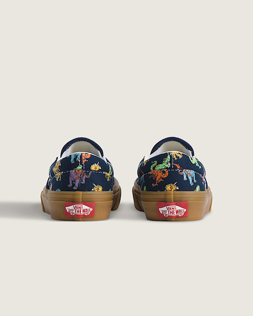 Little Kids Classic SlipOn Shoe VANS GlowintheDark Navy Blue ALT3