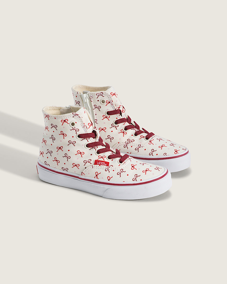 Little Kids Authentic Hi 20 Zip Shoe VANS Marshmallow White ALT1