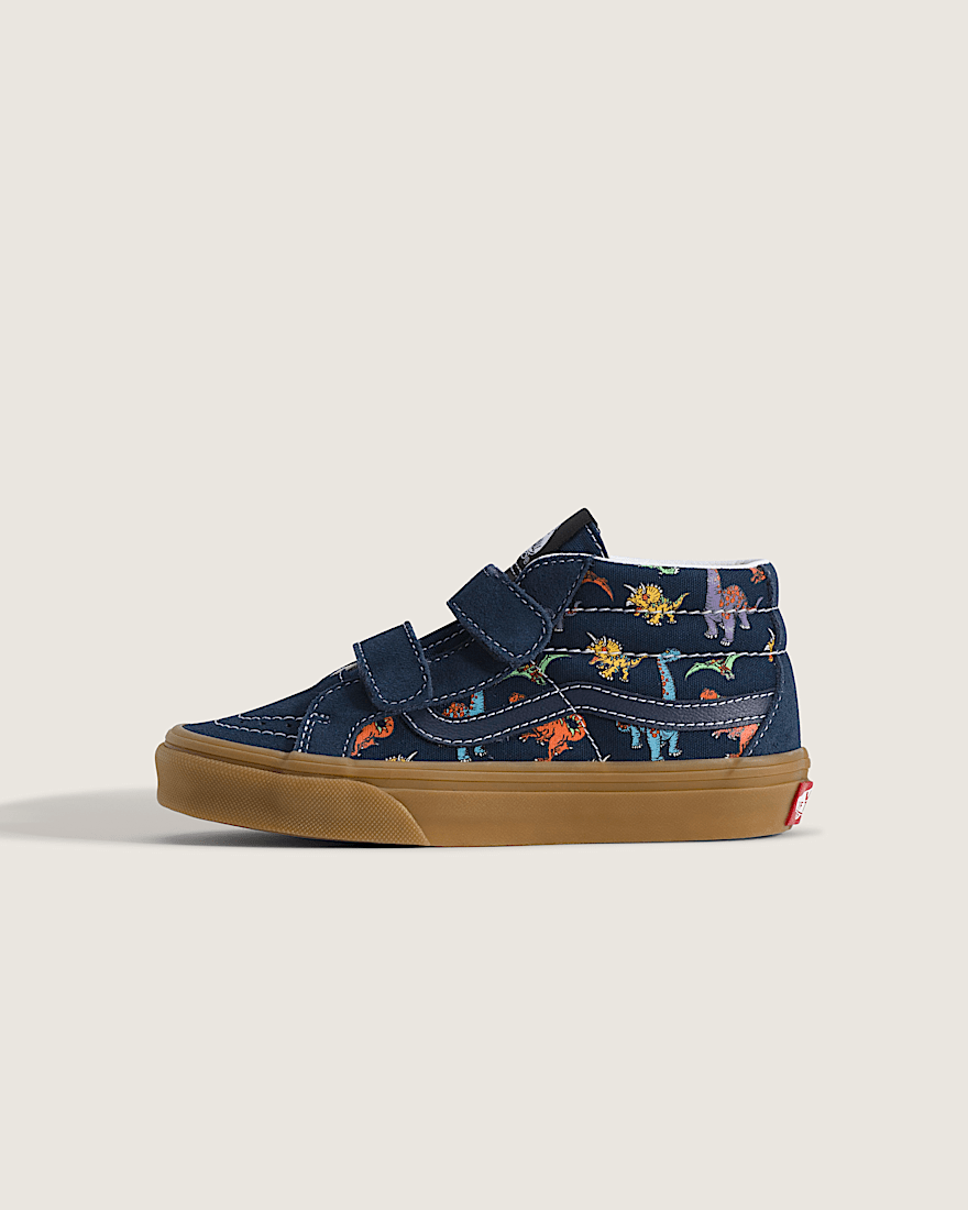 Little Kids Sk8Mid V Shoe VANS GlowintheDark Navy Blue HERO