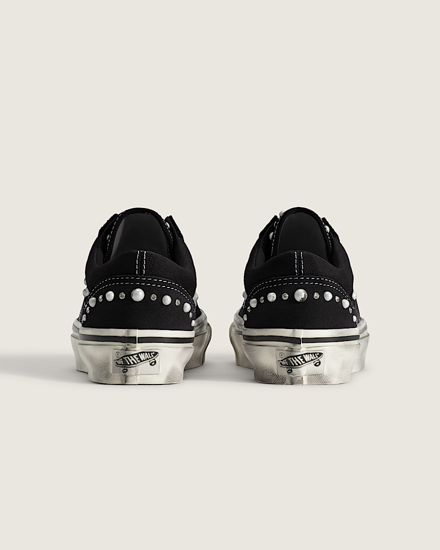 Big Kids Premium Old Skool 36 Shoe VANS Pearlized Black Marshmallow White ALT3