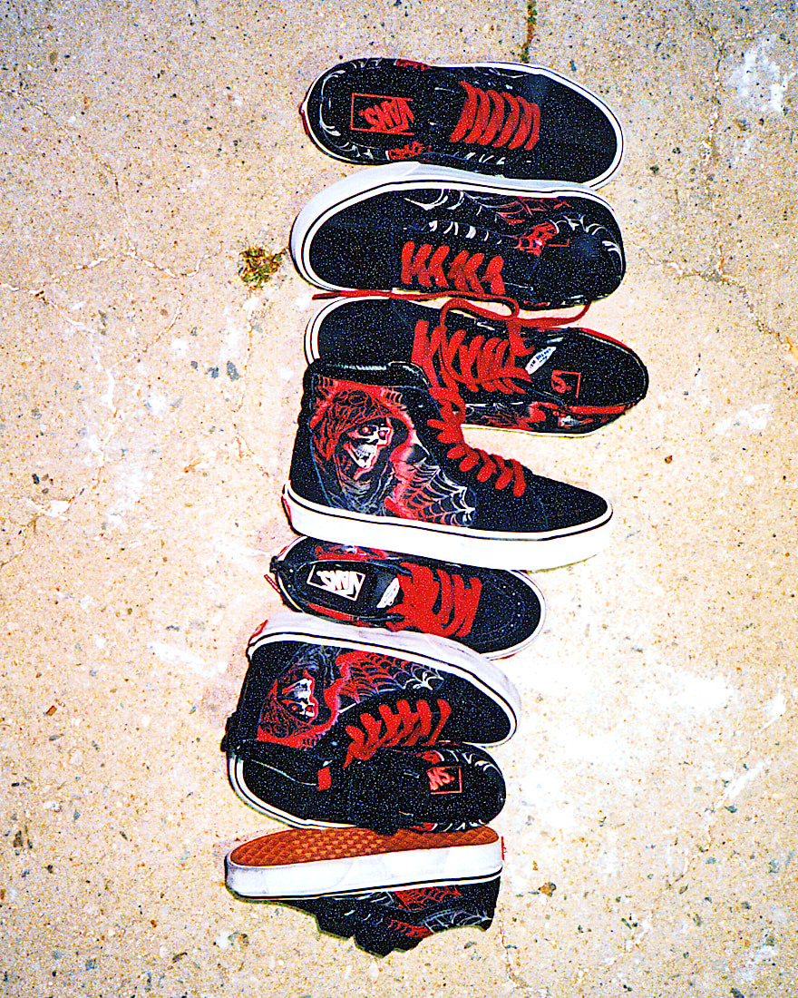 Big Kids Sk8Hi Halloween Shoe VANS Black ALT4