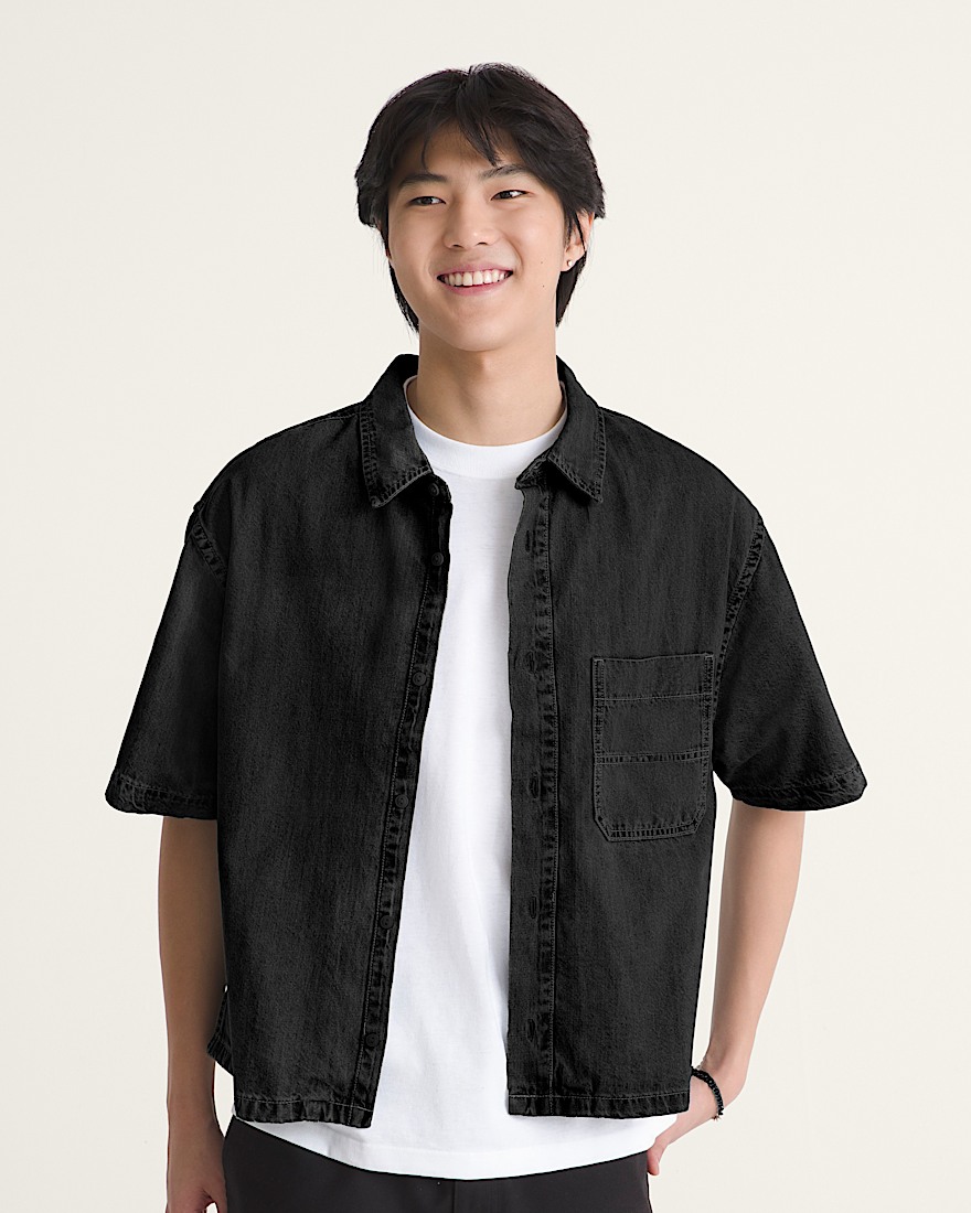 Cyrus Denim Shirt VANS Washed Black ALT2