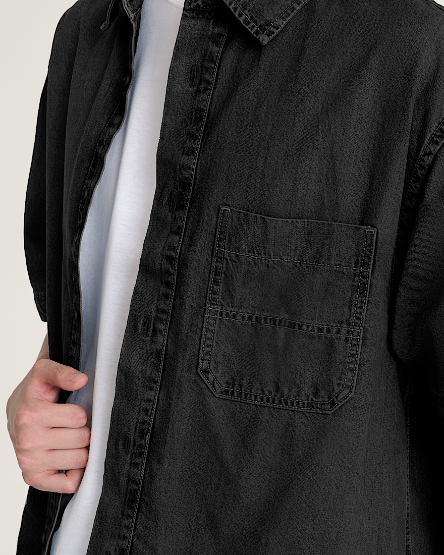 Cyrus Denim Shirt VANS Washed Black ALT4