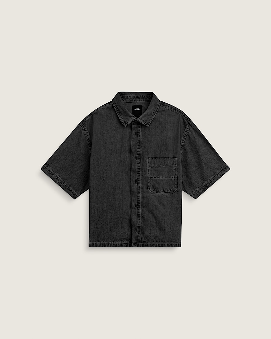 Cyrus Denim Shirt VANS Washed Black HERO