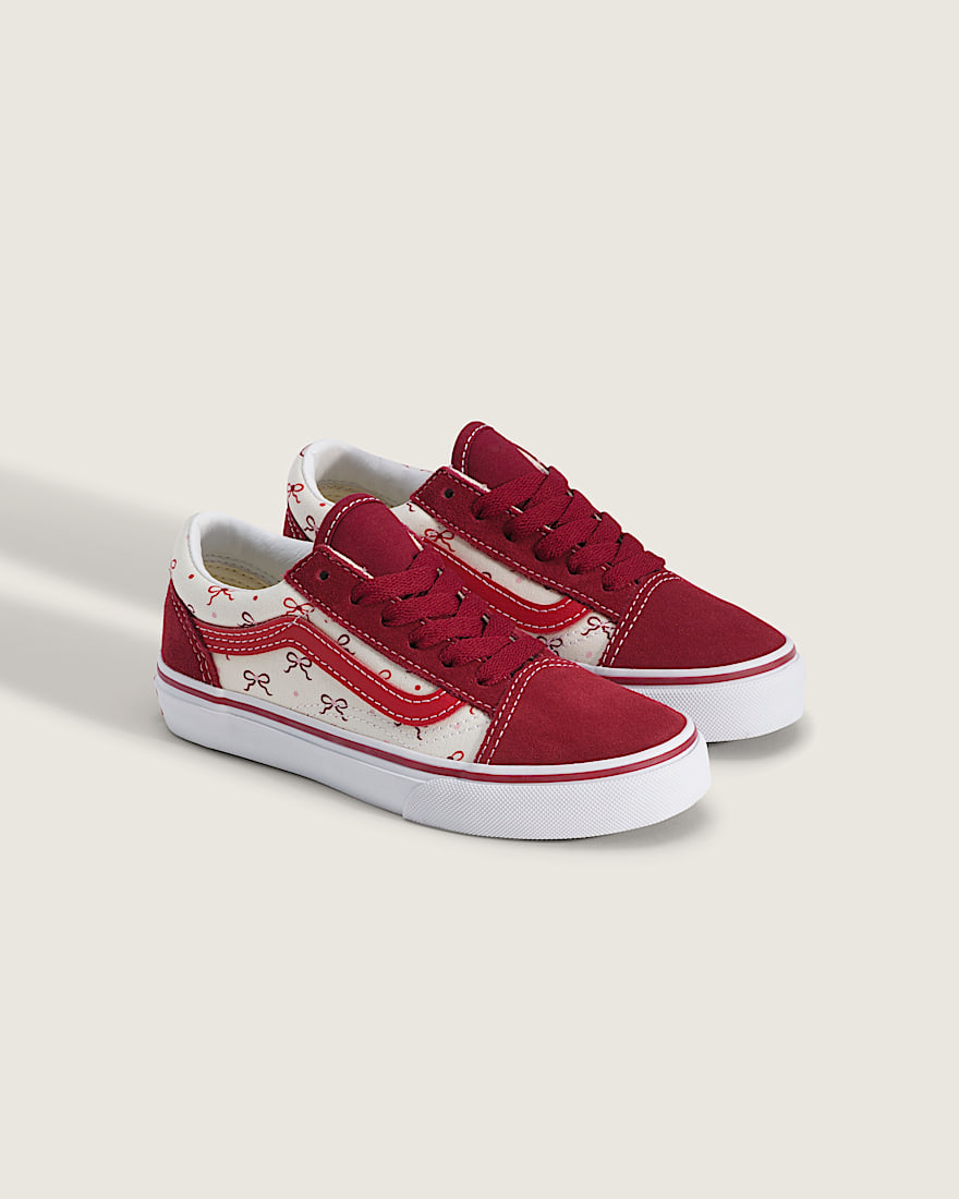 Little Kids Old Skool Shoe VANS Bordeaux Red ALT1
