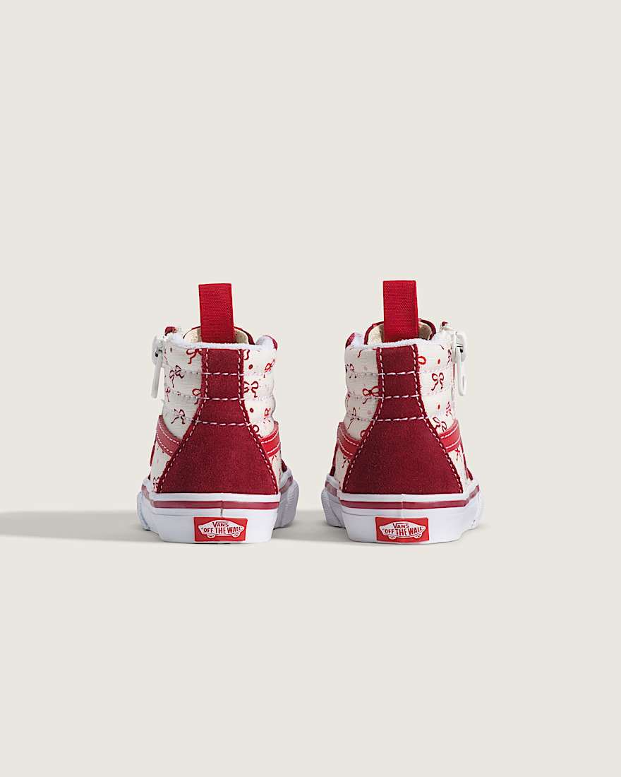 Toddler Sk8Hi Side Zip Shoe VANS Bordeaux Red ALT3