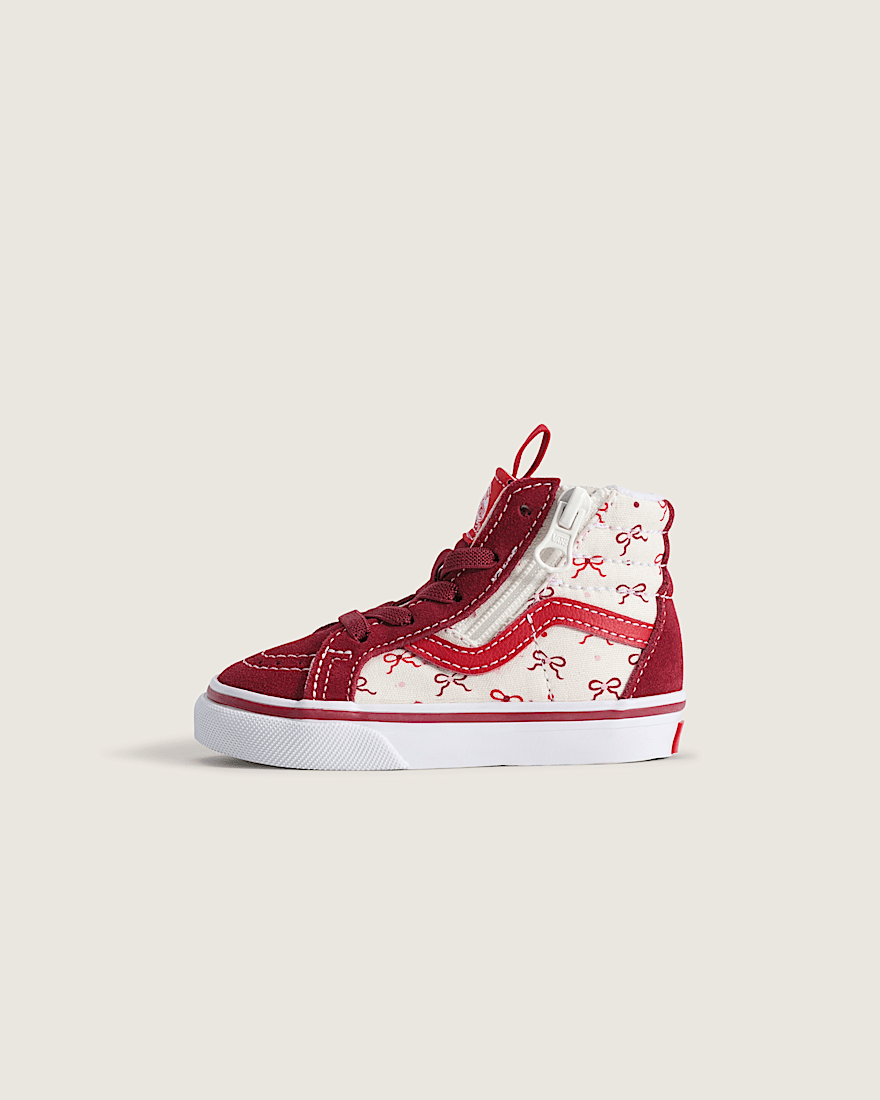 Toddler Sk8Hi Side Zip Shoe VANS Bordeaux Red HERO