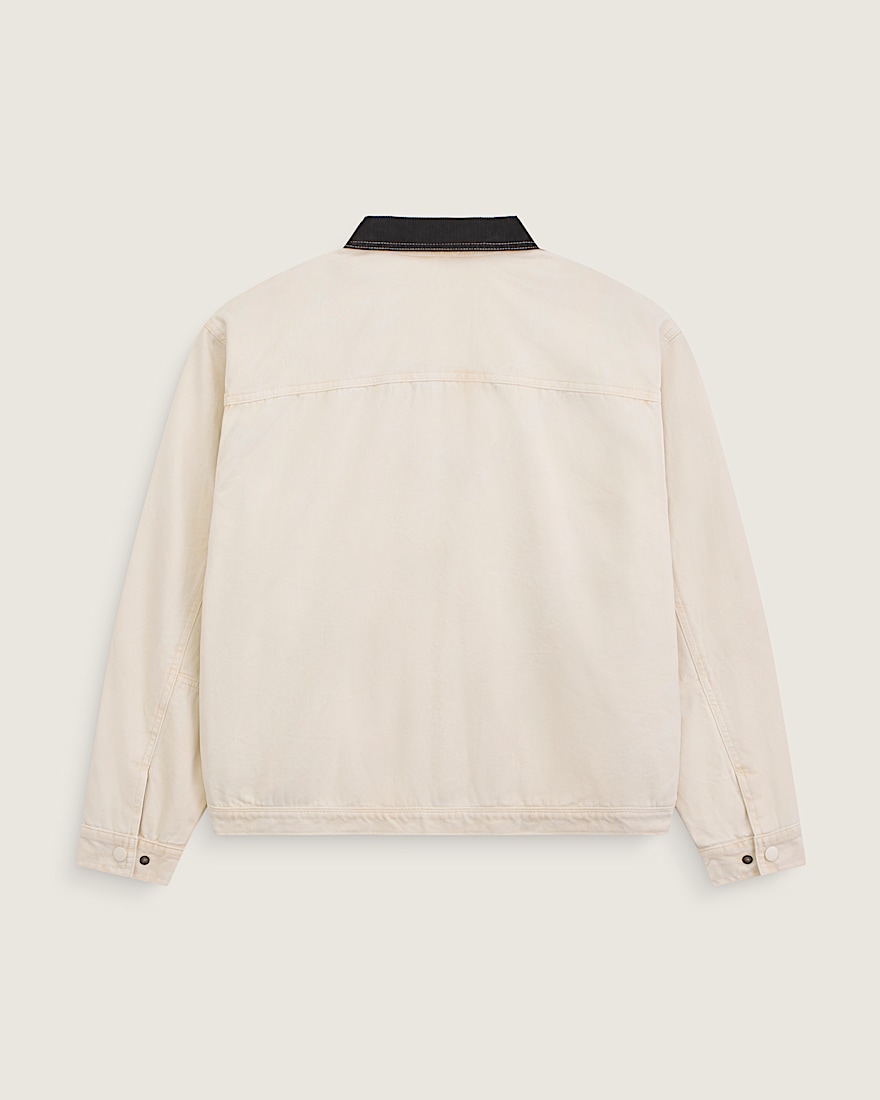 Nico Cropped Chore Canvas Jacket VANS Turtledove White ALT1