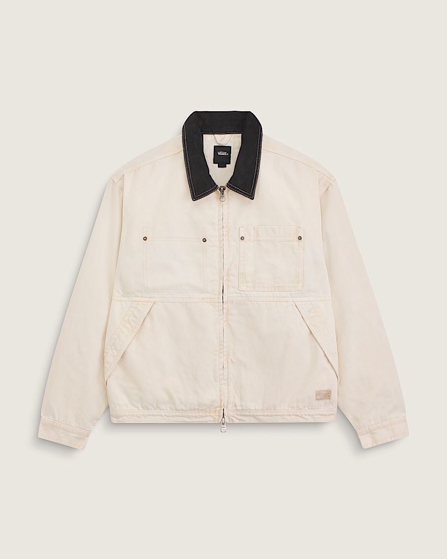 Nico Cropped Chore Canvas Jacket VANS Turtledove White HERO