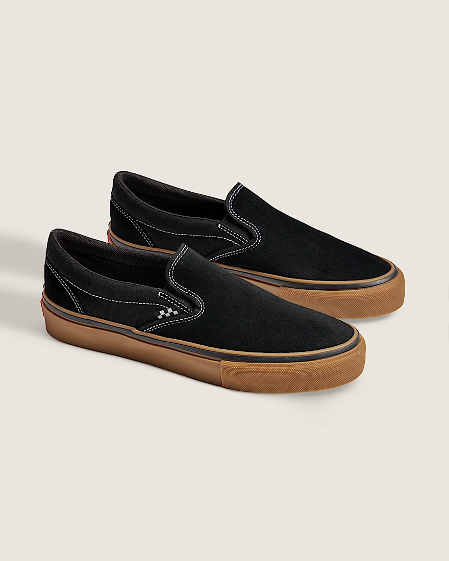 Skate SlipOn Shoe VANS Black Gum White ALT1
