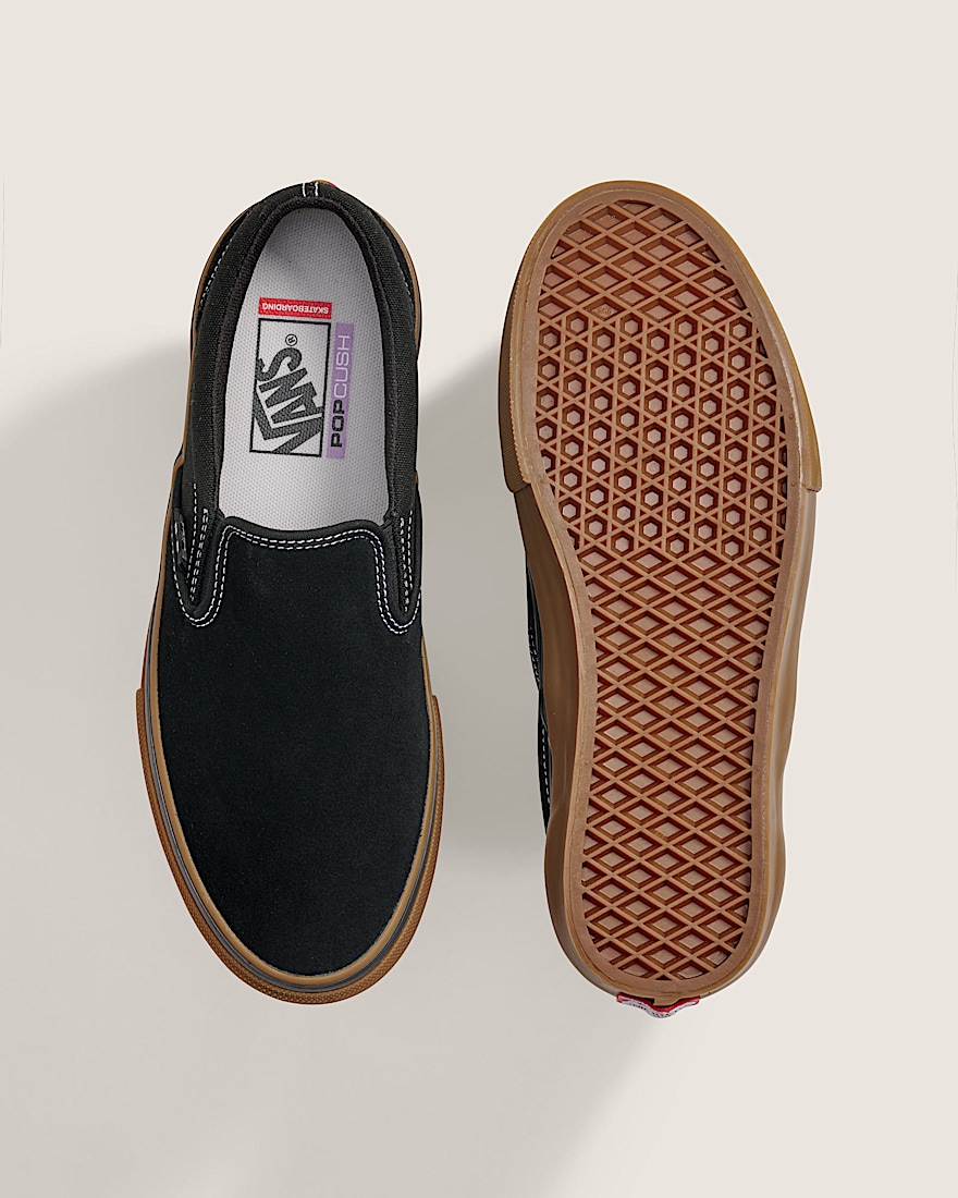 Skate SlipOn Shoe VANS Black Gum White ALT2