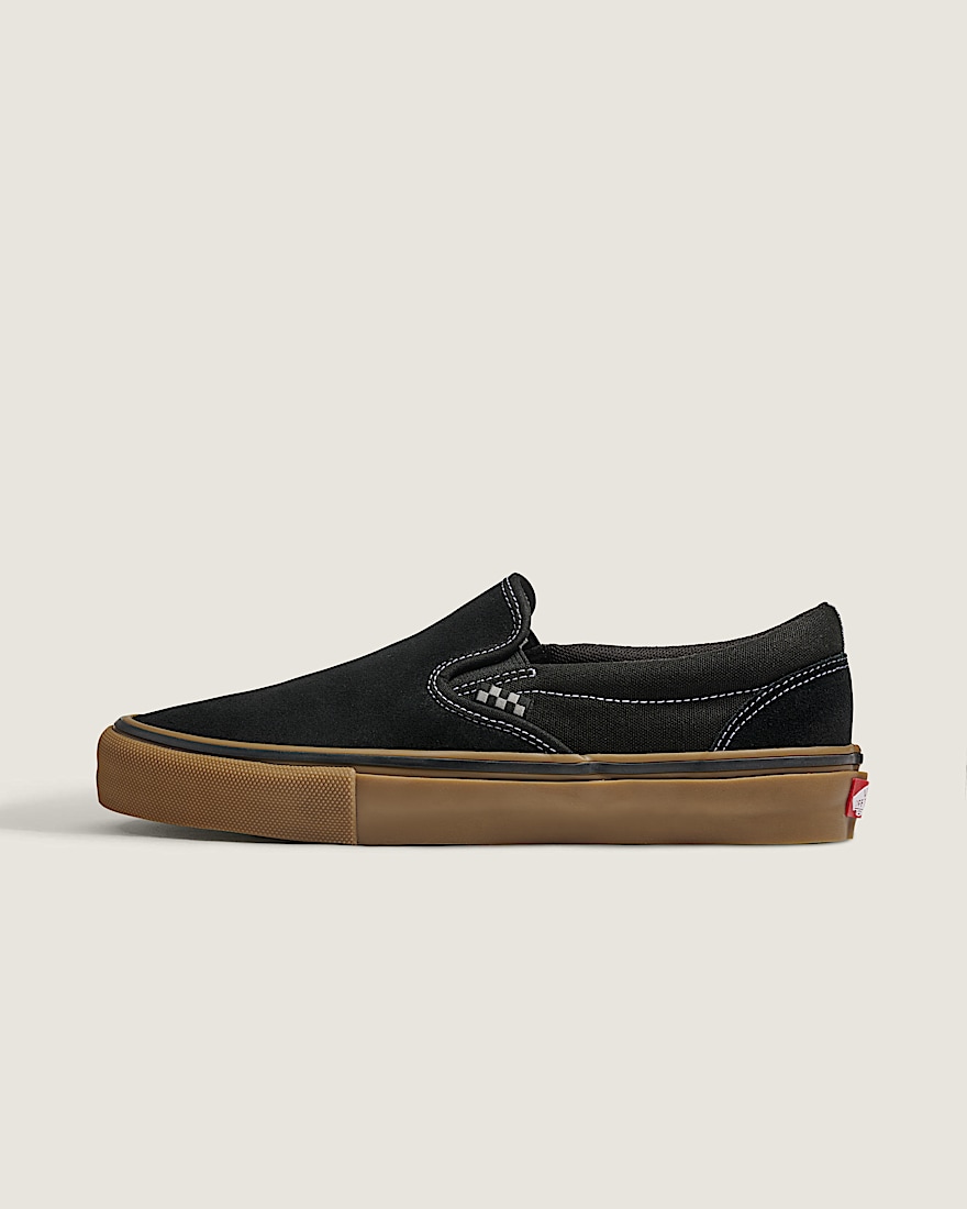 Skate SlipOn Shoe VANS Black Gum White HERO