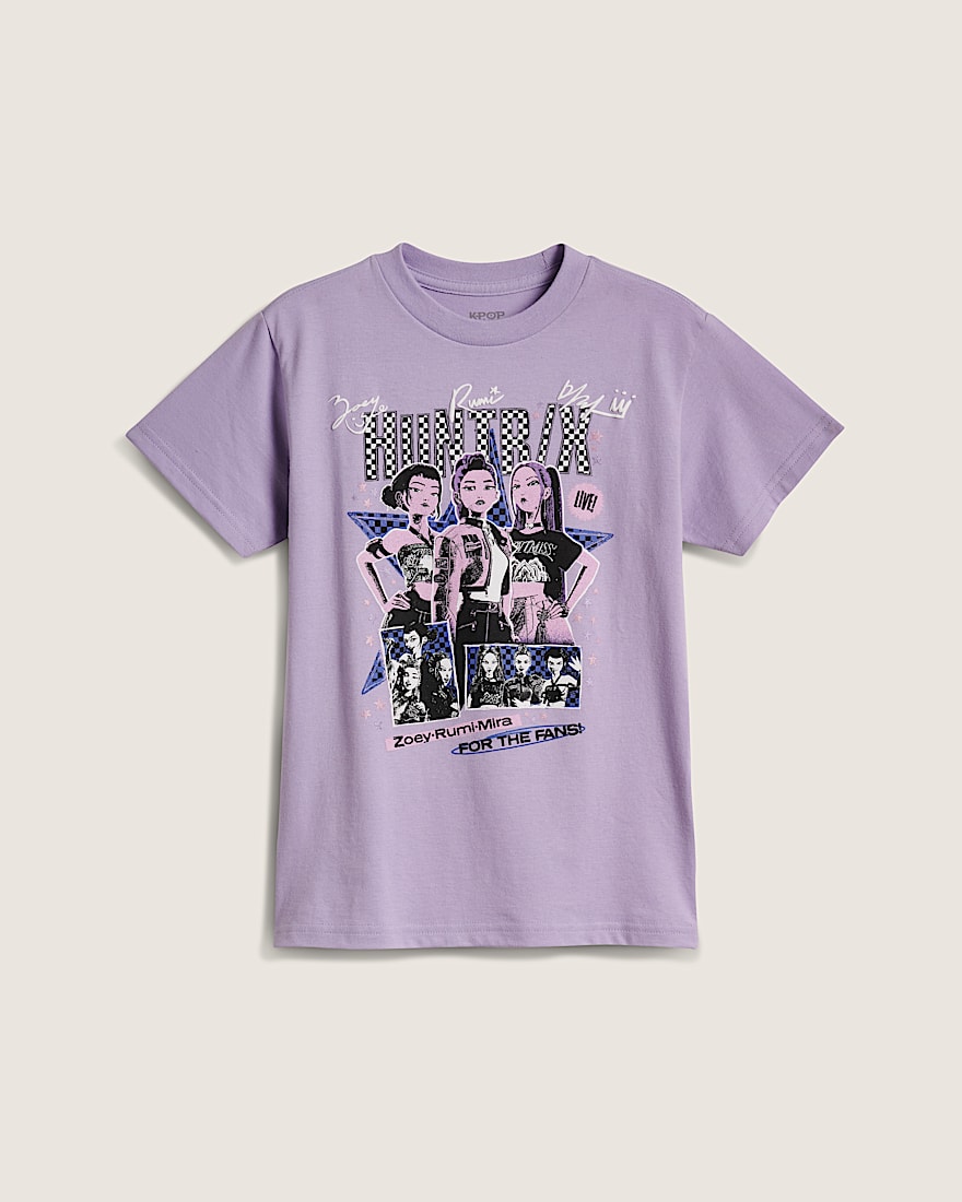 KPop Demon Hunters x Vans Little Kids For The Fans TShirt VANS KPop Demon Hunters Soft Orchid HERO