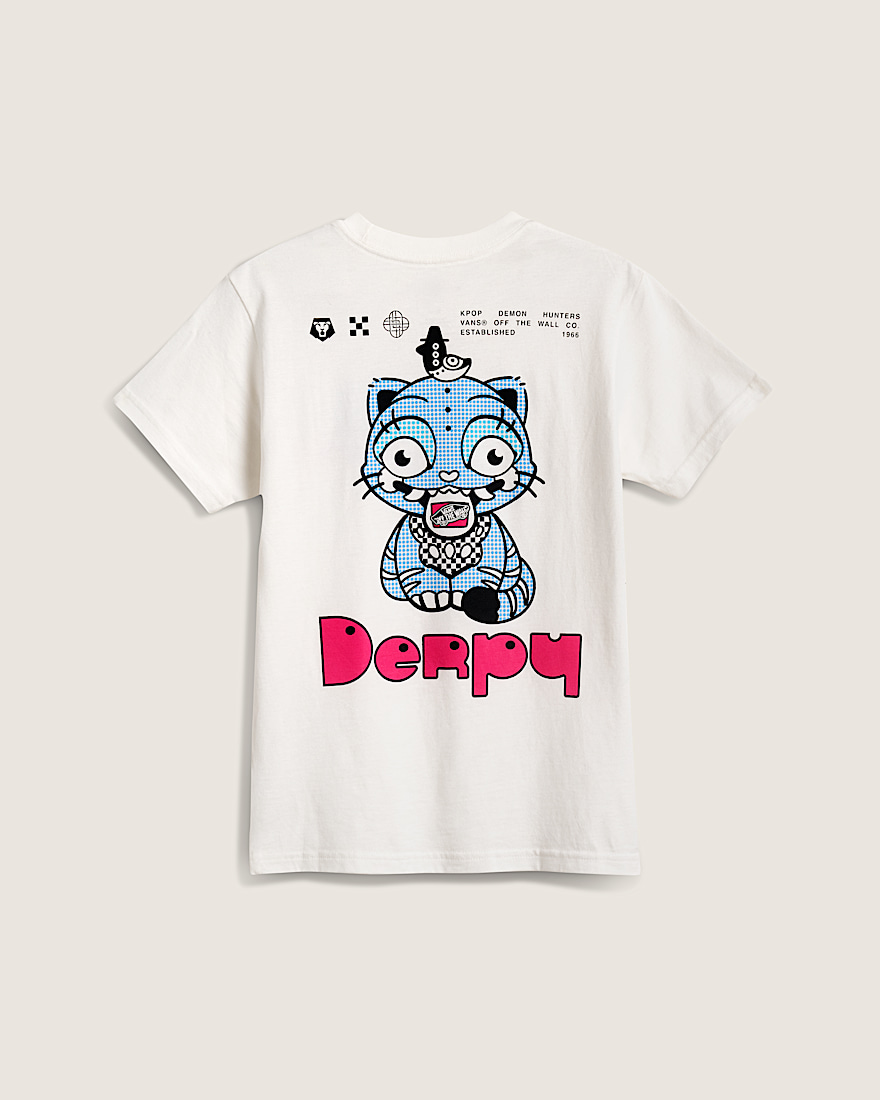KPop Demon Hunters x Vans Little Kids Derpy TShirt VANS KPop Demon Hunters White HERO