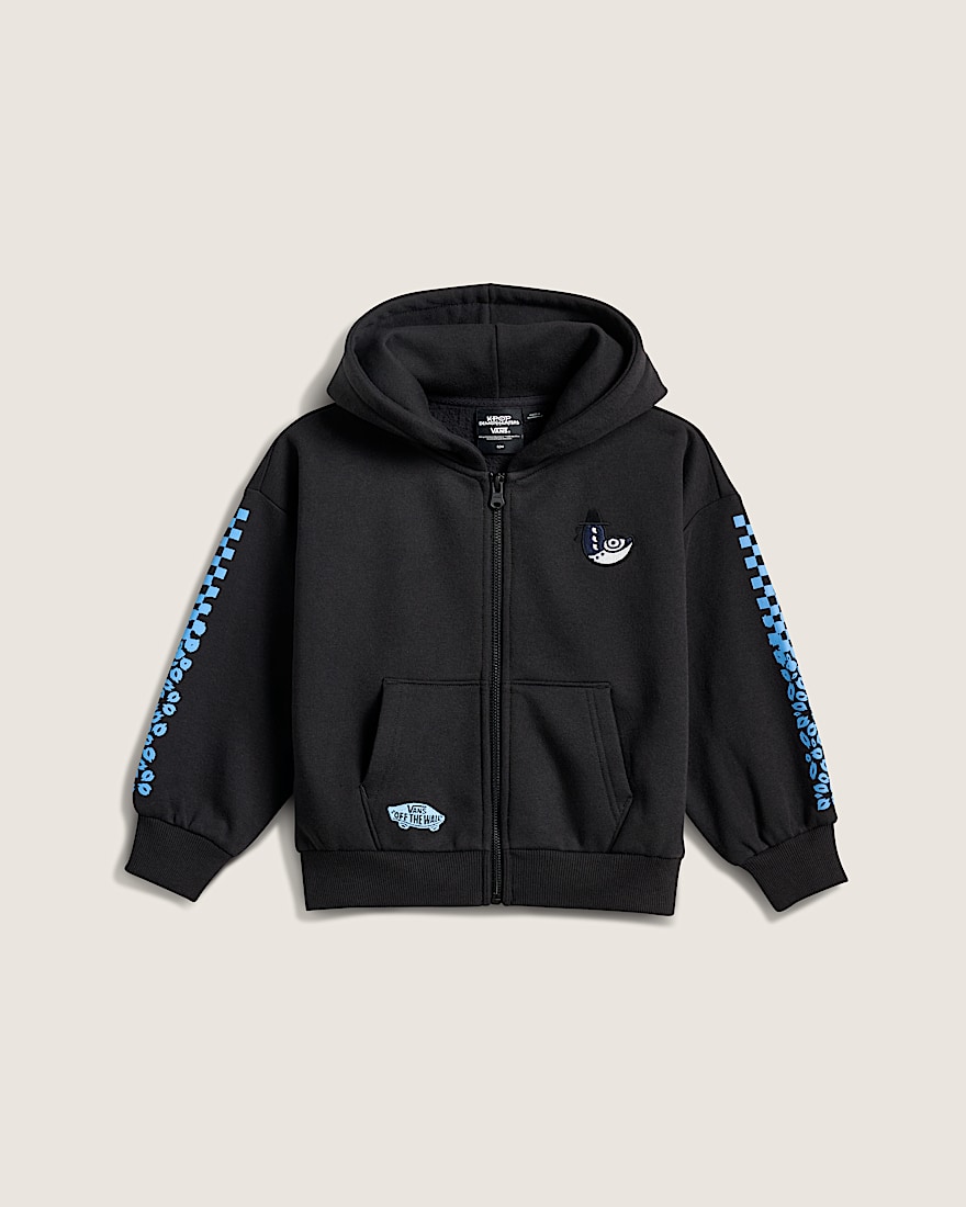 KPop Demon Hunters x Vans Little Kids Derpy Hello Friend Full Zip VANS KPop Demon Hunters Black ALT1