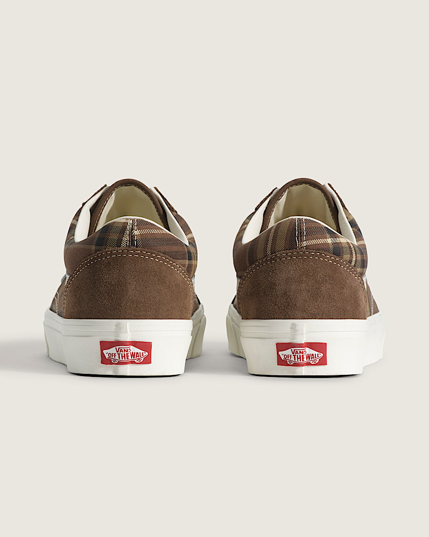 Old Skool Shoe VANS Plaid Vintage Cocoa Brown ALT3