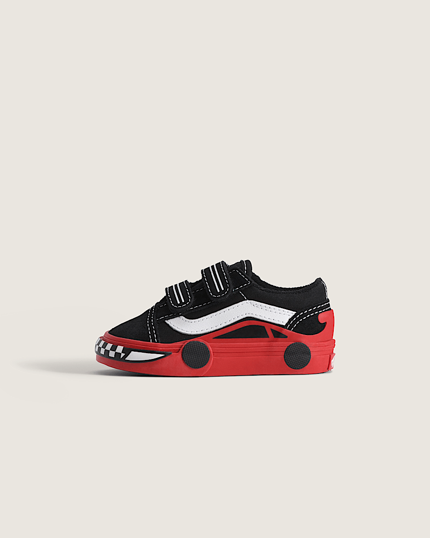 Toddler Old Skool V Shoe VANS Black  Red HERO