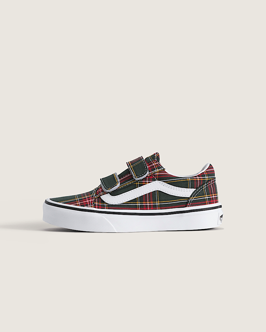 Little Kids Old Skool V Shoe VANS Oil Green HERO