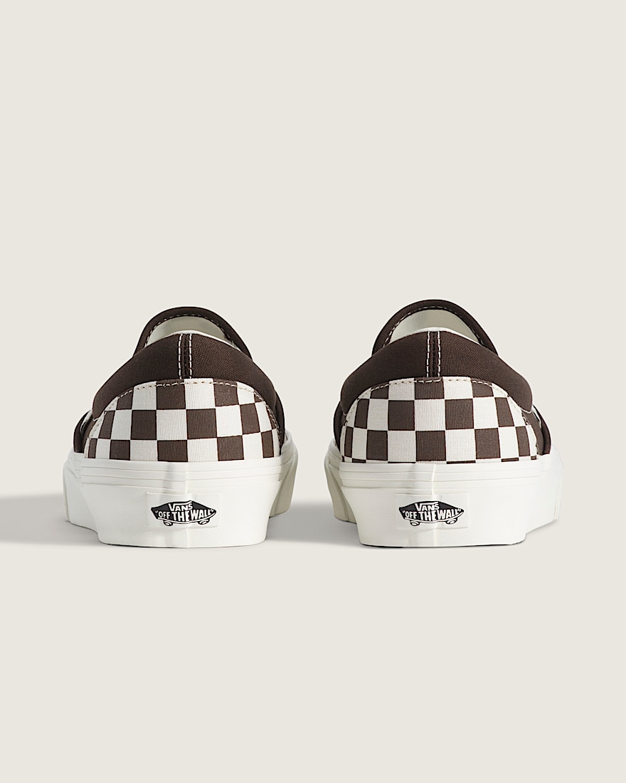 Classic SlipOn Shoe VANS Checkerboard Demitasse Brown ALT3