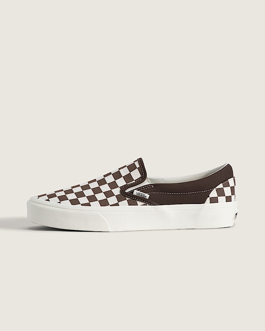 Classic SlipOn Shoe VANS Checkerboard Demitasse Brown HERO