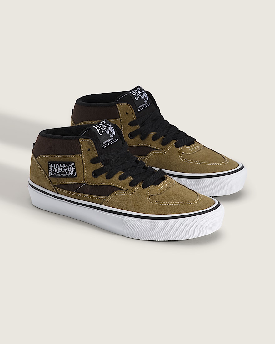 Skate Half Cab Shoe VANS Olive Brown ALT1