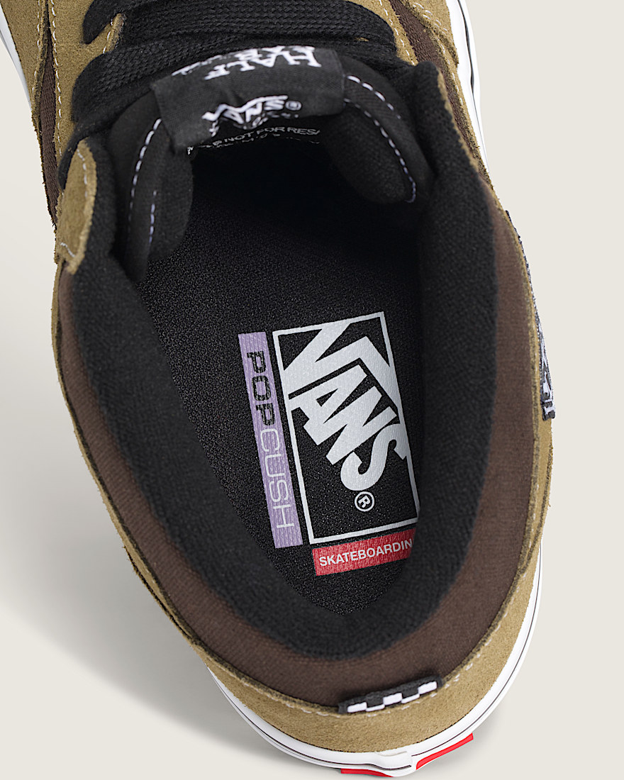 Skate Half Cab Shoe VANS Olive Brown ALT4