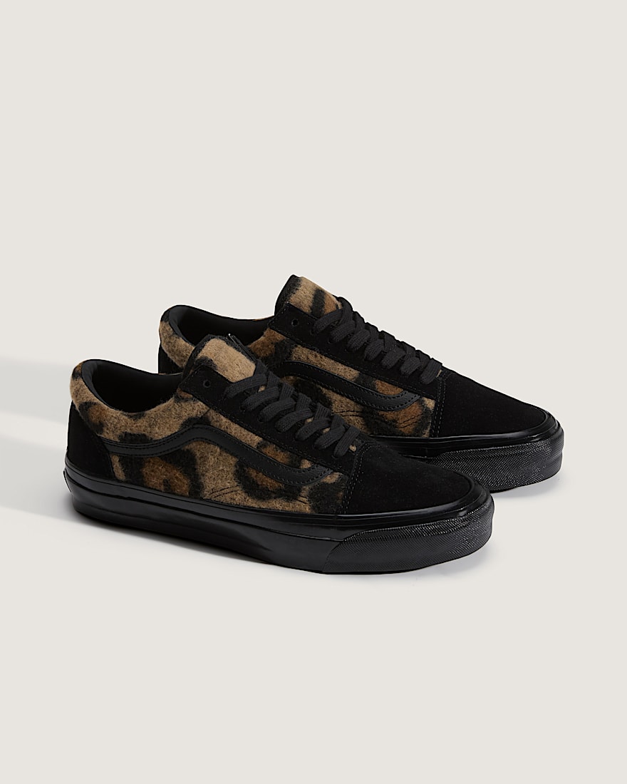 Premium Old Skool Shoe VANS Leopard Black Brown ALT1