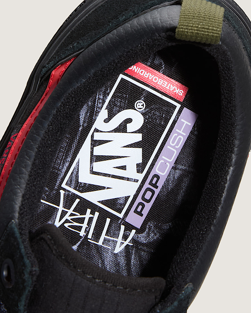 Skate Old Skool Wafflecup Shoe by Atiba VANS Atiba Black Green ALT4