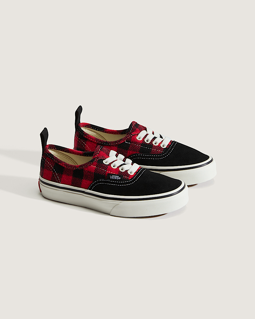 Little Kids Authentic Shoe VANS Buffalo Plaid Racing Red  Black ALT1