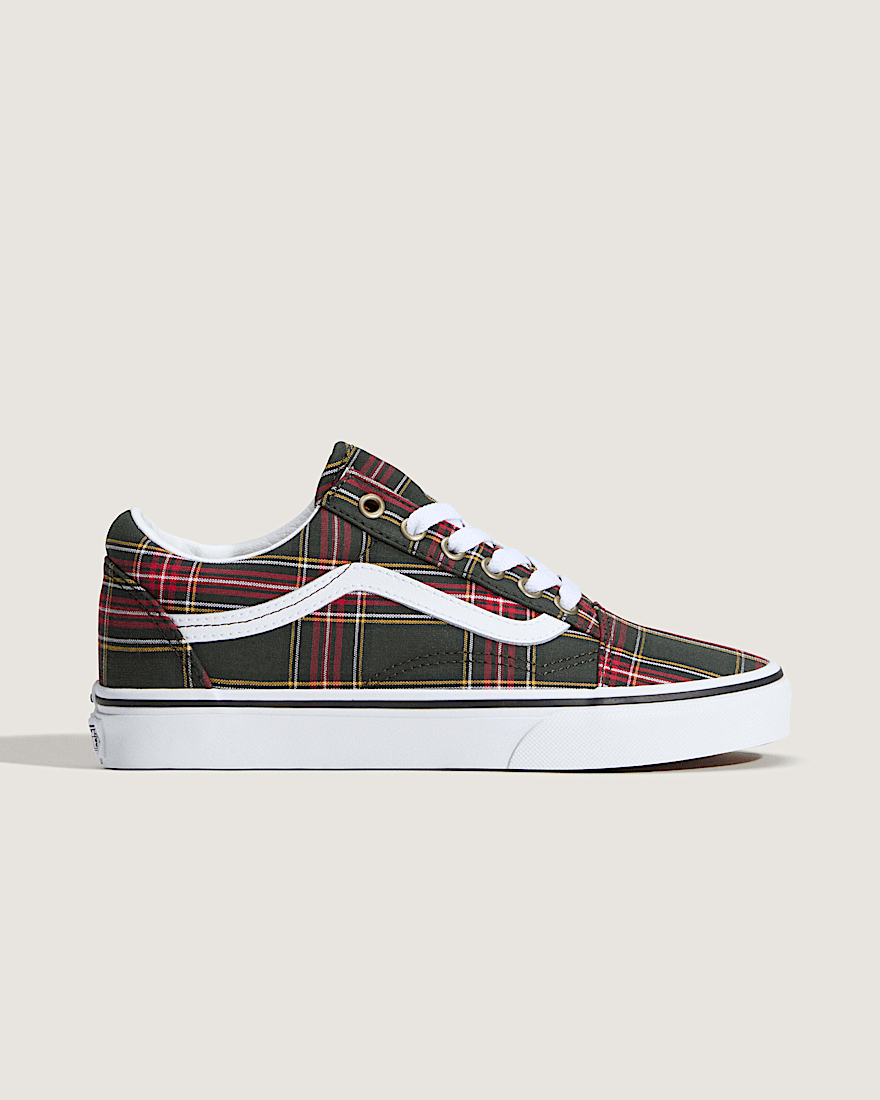 Old Skool Shoe VANS Tartan Oil Green ALT5