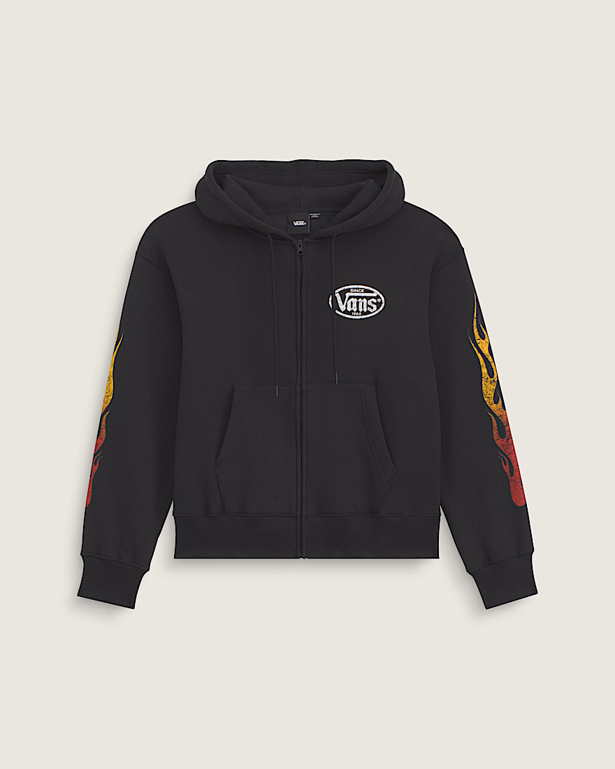 Burnin Up Full Zip VANS Black HERO