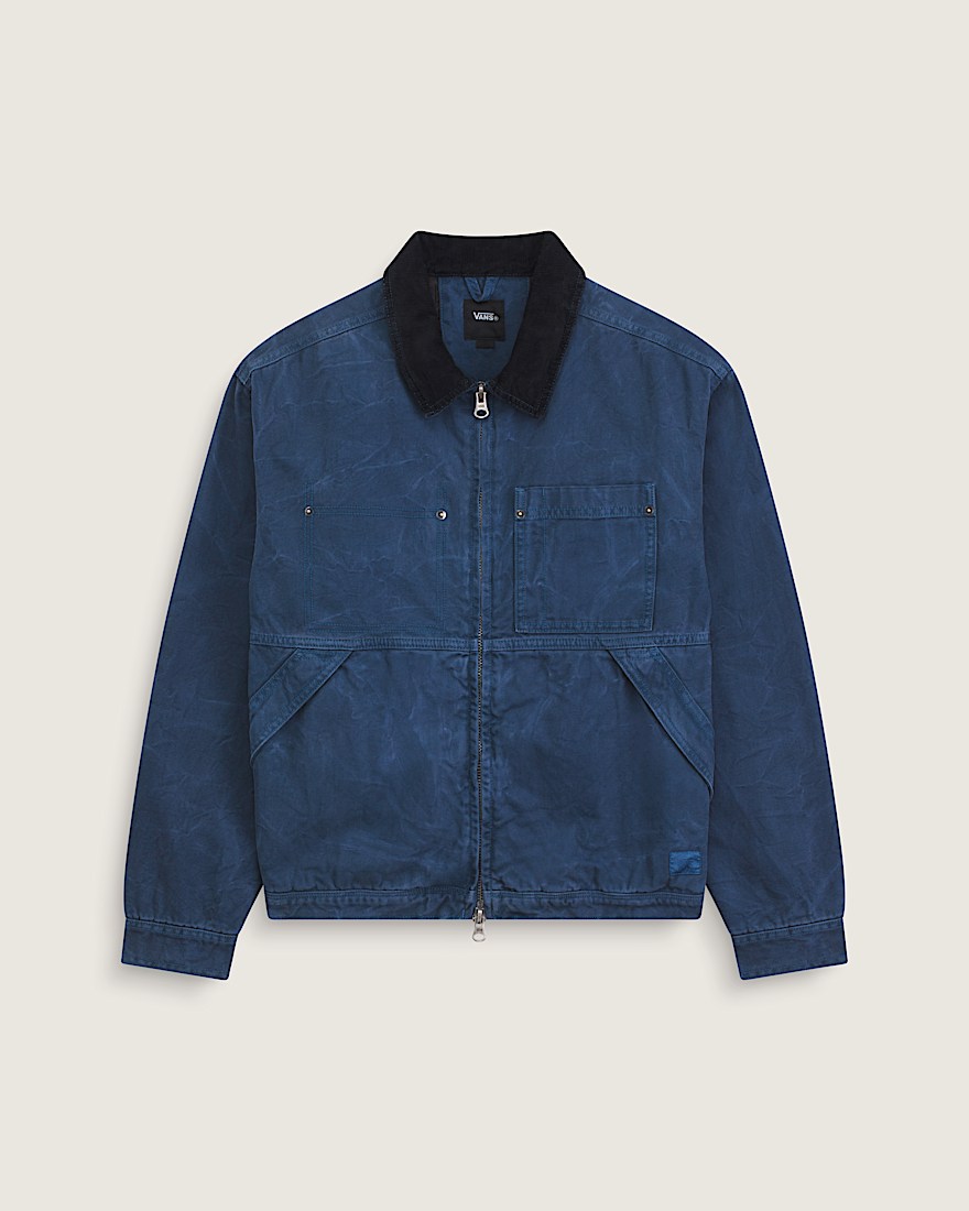 Nico Cropped Chore Canvas Jacket VANS True Navy Blue HERO