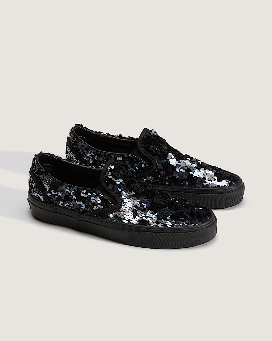 Classic SlipOn Shoe VANS Checkerboard Black  Gray ALT1
