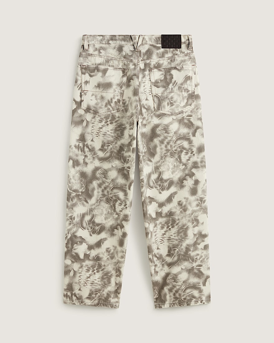 Check5 Baggy Printed Denim Pant VANS Turtledove White  Walnut Brown ALT1