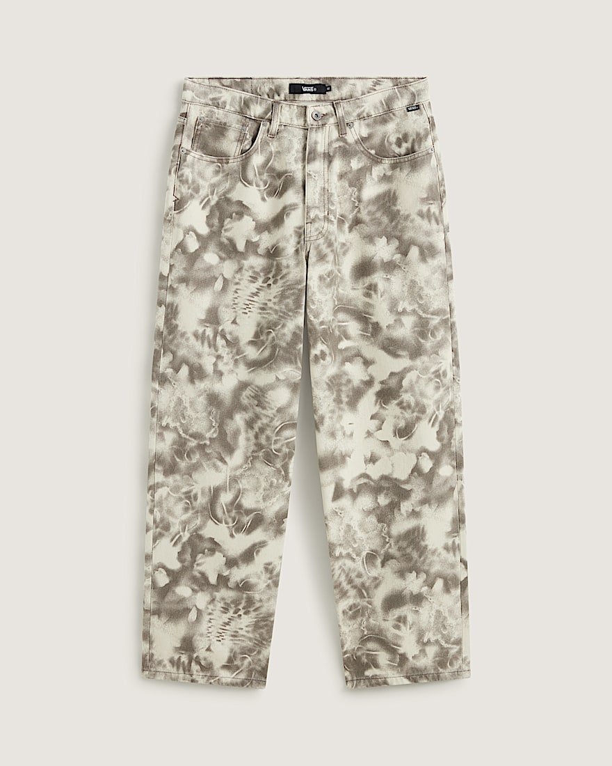 Check5 Baggy Printed Denim Pant VANS Turtledove White  Walnut Brown HERO