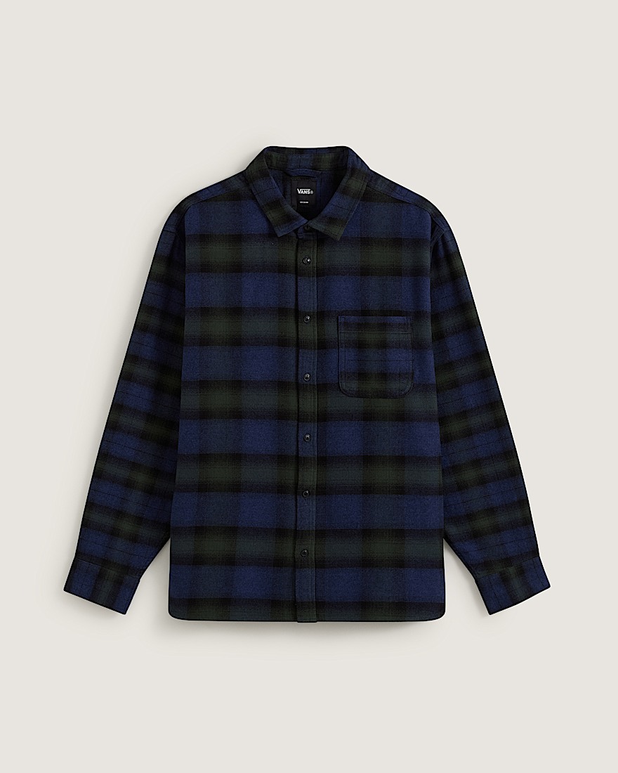Lawson Mixed Plaid Flannel Shirt VANS Dress Blues HERO