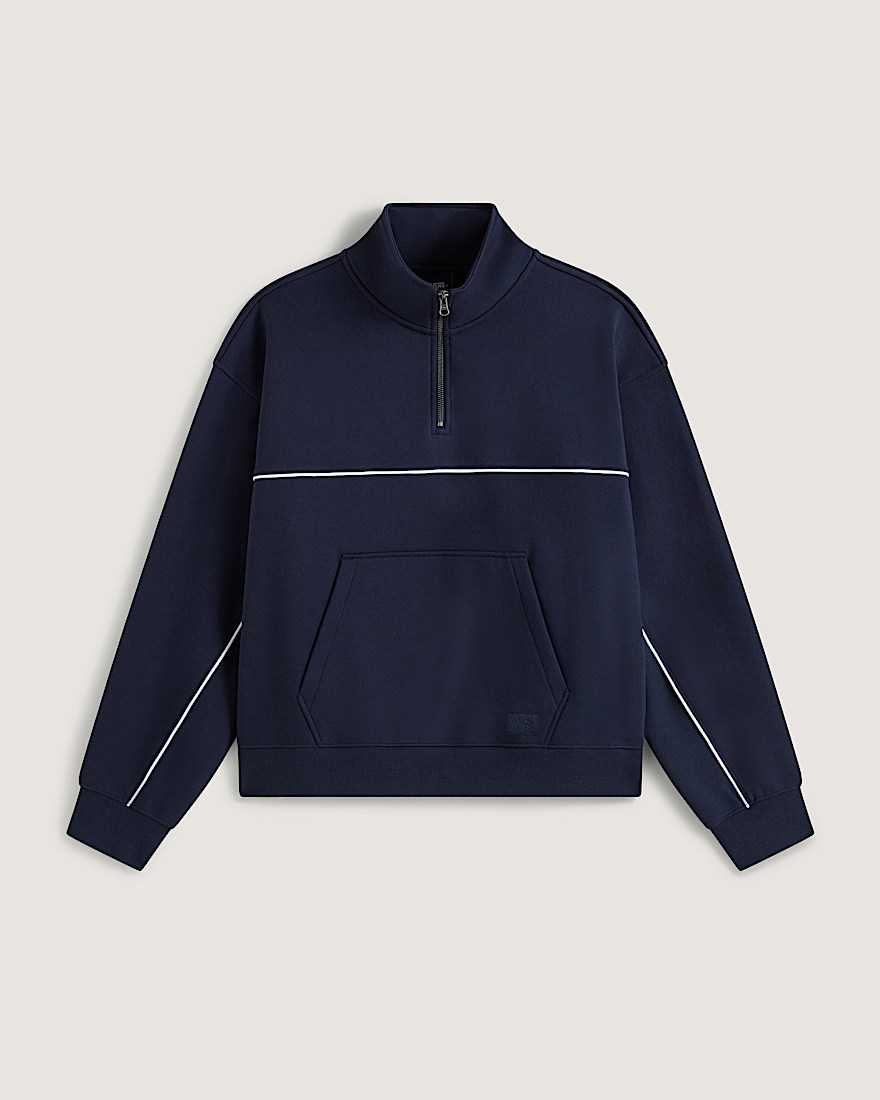 Blocked Qzip Pullover VANS Parisian Night Blue HERO